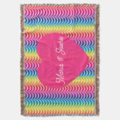Rainbow Mermaid Pride Heart Decke (Vorderseite Vertikal)