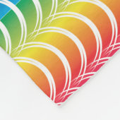 Rainbow Mermaid Pride Heart Fleecedecke (Ecke)