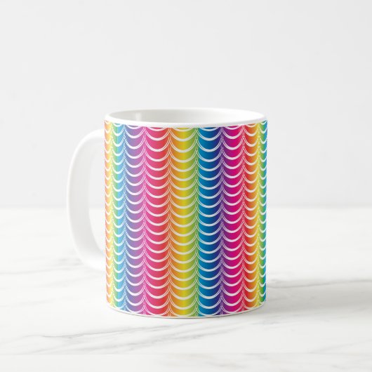 Rainbow Mermaid Pride Kaffeetasse (Vorderseite Links)