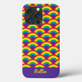Rainbow Mermaid Scale Case-Mate iPhone Hülle (Rückseite)