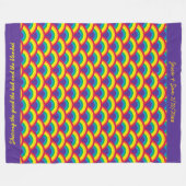 Rainbow Mermaid Scale Fleecedecke (Vorderseite (Horizontal))