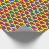 Rainbow Mermaid Scale Geschenkpapier (Ecke)