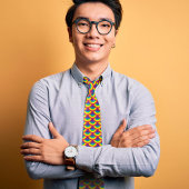 Rainbow Mermaid Scale Krawatte