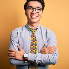 Rainbow Mermaid Scale Krawatte