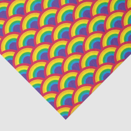 Rainbow Mermaid Scale Seidenpapier (Detail)