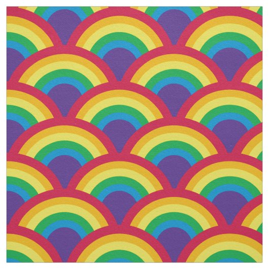 Rainbow Mermaid Scale Stoff (Muster)