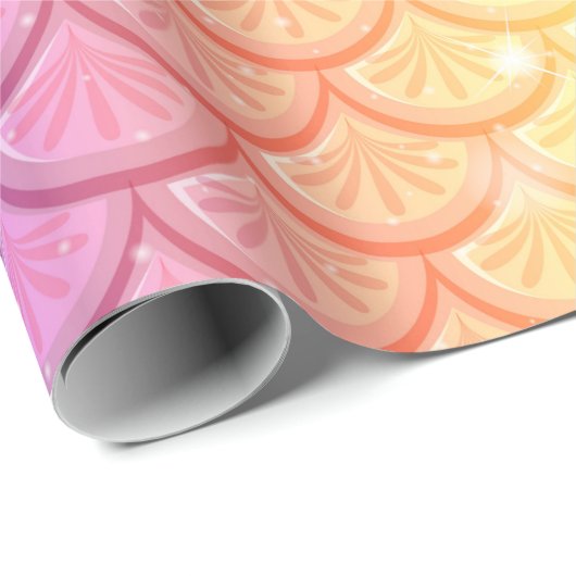 Rainbow Mermaid Scales Geschenkpapier (Rolleneckpunkt)