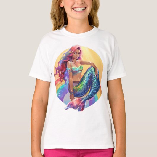 Rainbow Mermaid T-Shirt (Vorderseite)