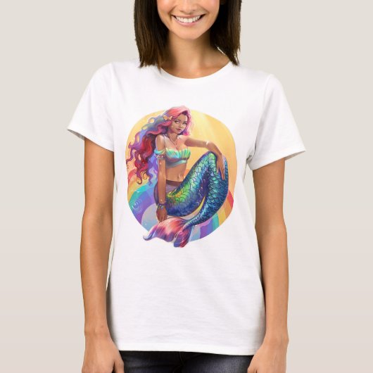 Rainbow Mermaid T-Shirt (Vorderseite)