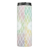 Rainbow Mermaid Waagen hübsch mädchenhaft modern e Thermosbecher (Rückseite)