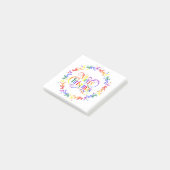 Rainbow Merry Christmas Wreath Post-it-Notes Post-it Klebezettel (angewinkelt)