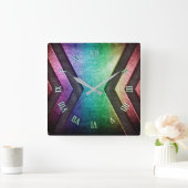 Rainbow Metal Design Wanduhr (Zuhause)