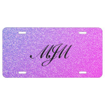 Rainbow Miami Mit Monogramm Imitate Glitzer Patter