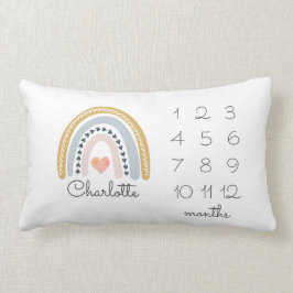 Rainbow Milestone Kinderzimmer Lumbar Kissen