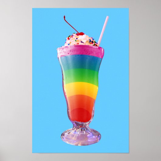 Rainbow Milkshake Poster (Vorne)