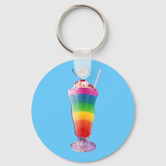 Rainbow Milkshake Schlüsselanhänger (Vorderseite)