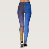 Rainbow Milky Way Galaxy Deep Space Leggings (Rückseite)