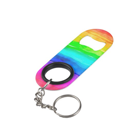 Rainbow Mini Flaschenöffner (Rückseite Schrägansicht)
