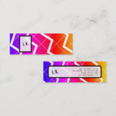 Rainbow Mini Visitenkarte (Vorne/Hinten)