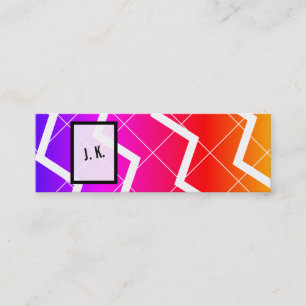 Rainbow Mini Visitenkarte