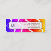 Rainbow Mini Visitenkarte (Rückseite)