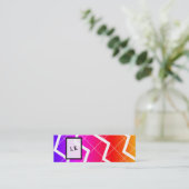 Rainbow Mini Visitenkarte (Stehend Vorderseite)