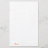 Rainbow minimal briefpapier (Vorderseite)