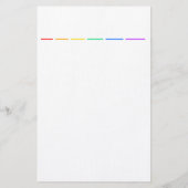 Rainbow minimal briefpapier (Rückseite)