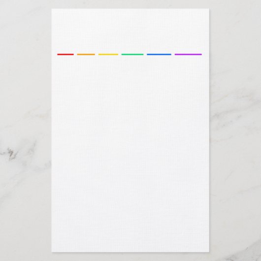Rainbow minimal briefpapier (Rückseite)