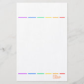 Rainbow minimal briefpapier (Vorderseite)