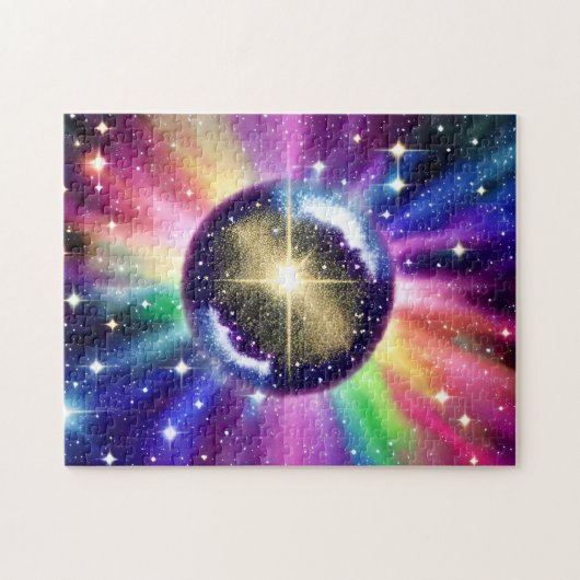 Rainbow Mirrored Disco Puzzle (Horizontal)