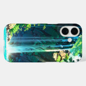 Rainbow Mist Anime Wasserfall Case-Mate iPhone Hülle (Rückseite (Horizontal))