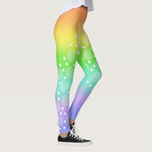 Rainbow mit Circles-Leggings Leggings (Rechts)