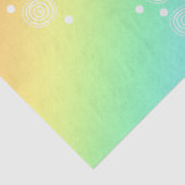 Rainbow mit Fun Circles Tissue Seidenpapier (Detail)