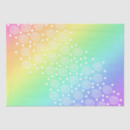 Rainbow mit Fun Circles Tissue Seidenpapier