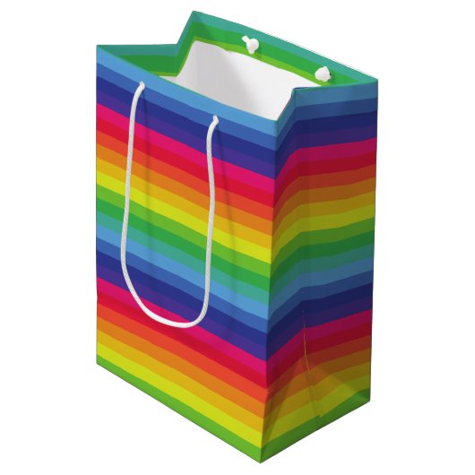 Rainbow Mittlere Geschenktüte (Vorderseite Schrägansicht)