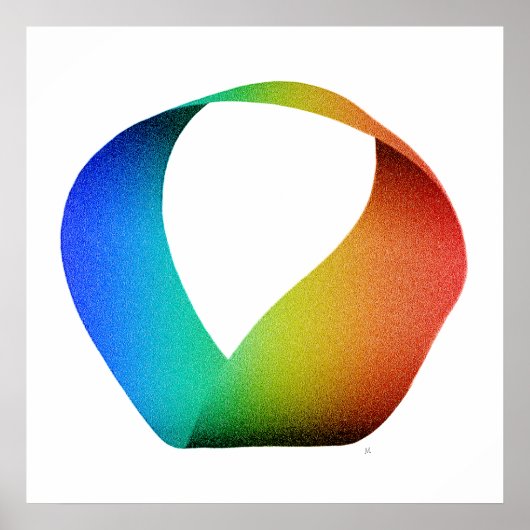 Rainbow Mobius Strip Poster (Vorne)