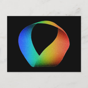 Rainbow Mobius Strip Postkarte