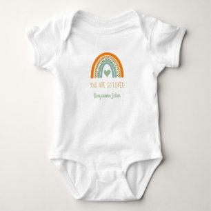 Rainbow Modern Baby Boy Strampler