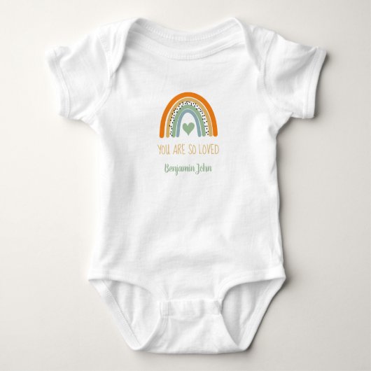 Rainbow Modern Baby Boy Strampler (Vorderseite)
