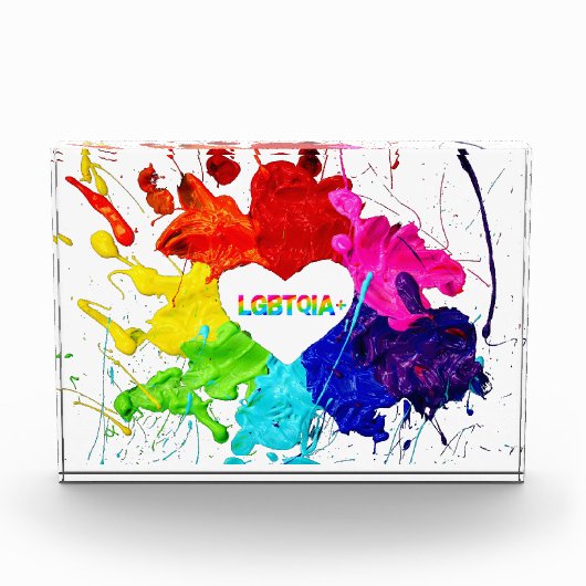 Rainbow Modern Strip LGBT Fotoblock (Vorderseite)