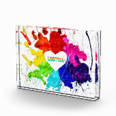 Rainbow Modern Strip LGBT Fotoblock (Rechts)