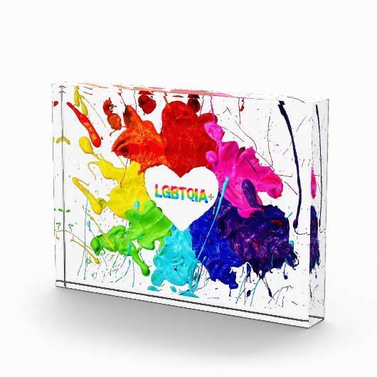 Rainbow Modern Strip LGBT Fotoblock (Rechts)