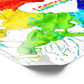 Rainbow Modern Strip LGBT Fotodruck (Ecke)