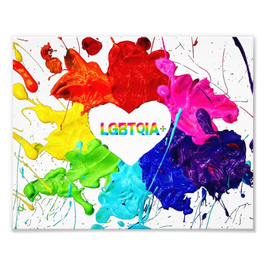 Rainbow Modern Strip LGBT Fotodruck (Vorne)