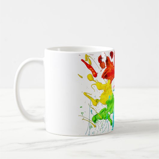 Rainbow Modern Strip LGBT Kaffeetasse (Links)
