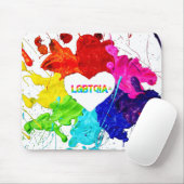 Rainbow Modern Strip LGBT Mousepad (Mit Mouse)