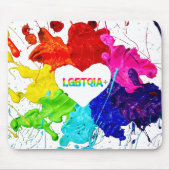 Rainbow Modern Strip LGBT Mousepad (Vorne)