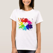 Rainbow Modern Strip LGBT T-Shirt (Vorderseite)