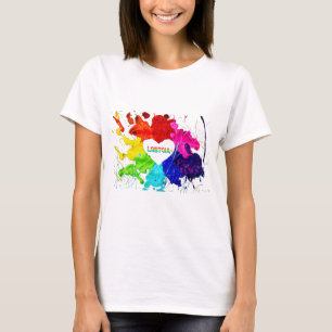 Rainbow Modern Strip LGBT T-Shirt